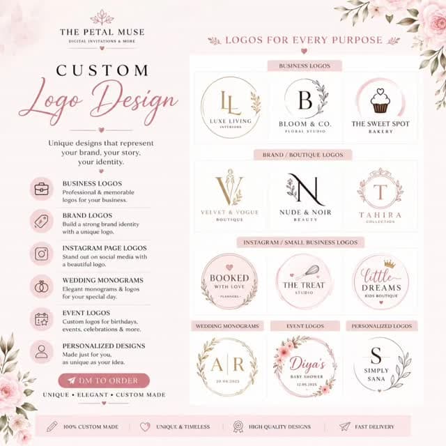 Personalized Logo & Monogram Design